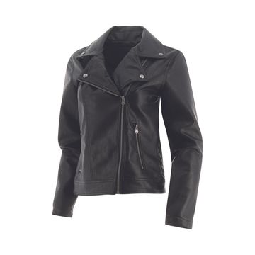 Chaquetas Faux Leather Moto  - Pitch Black