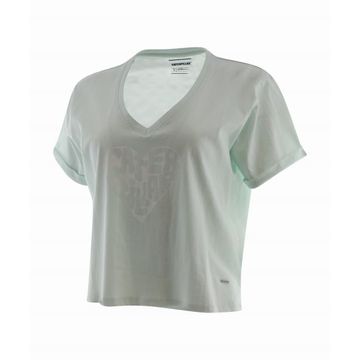 Camiseta W Up V Neck Tee-Sky Light