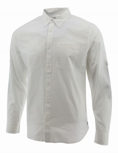 Camisa Fndtn Convertible Ls-White