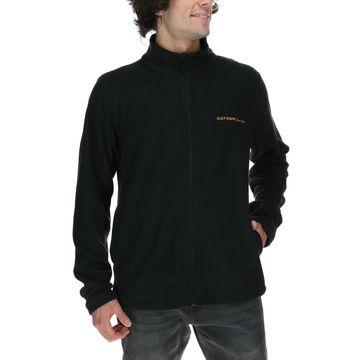 Saco Microfleece Zip Up-Black