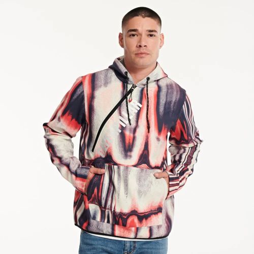 Saco Hooded Sweatshirt-Aop-Blanc