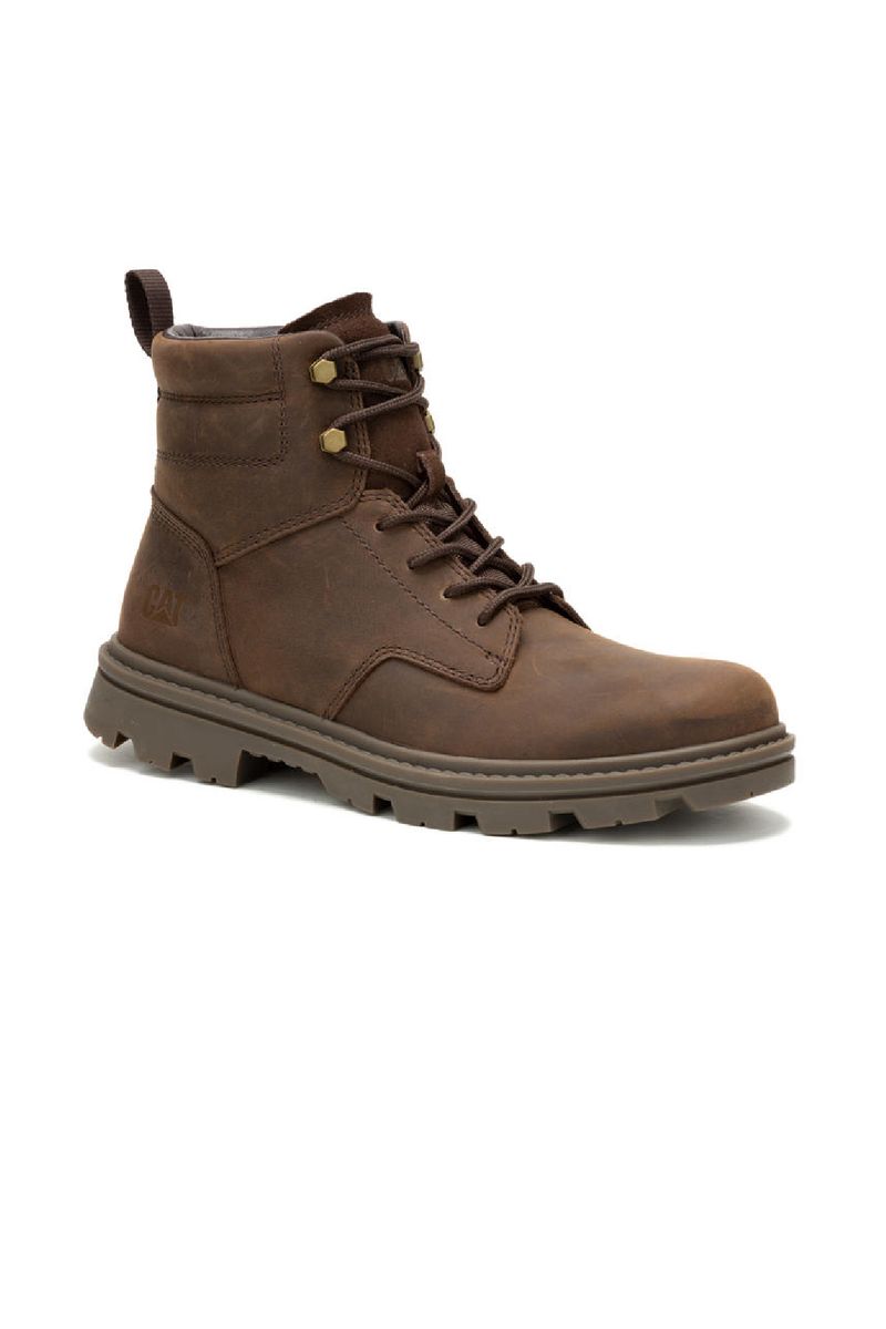 CAT Footwear Men's Practitioner Mid Work Boot - Premium Suede, Cushioned Footbed, Rubber Outsole