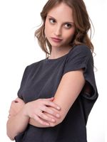 Camiseta Slub Knit Fashion To Mujer-1777923331134