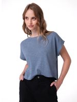 Camiseta Slub Knit Fashion To Mujer-1777923402213
