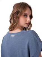 Camiseta Slub Knit Fashion To Mujer-1777923413958