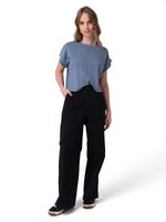 Camiseta Slub Knit Fashion To Mujer-1777923419140