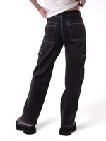 Pantalón Denim Relaxed Cargo Mujer-1777924902982