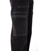 Pantalón Denim Relaxed Cargo Mujer-1777924914535